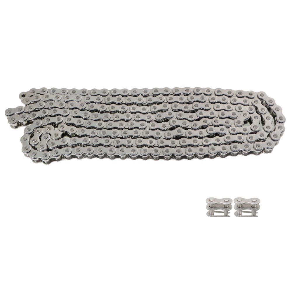 #50SS Stainless Steel Roller Chain X 10 Feet + 2 Free Connecting Links