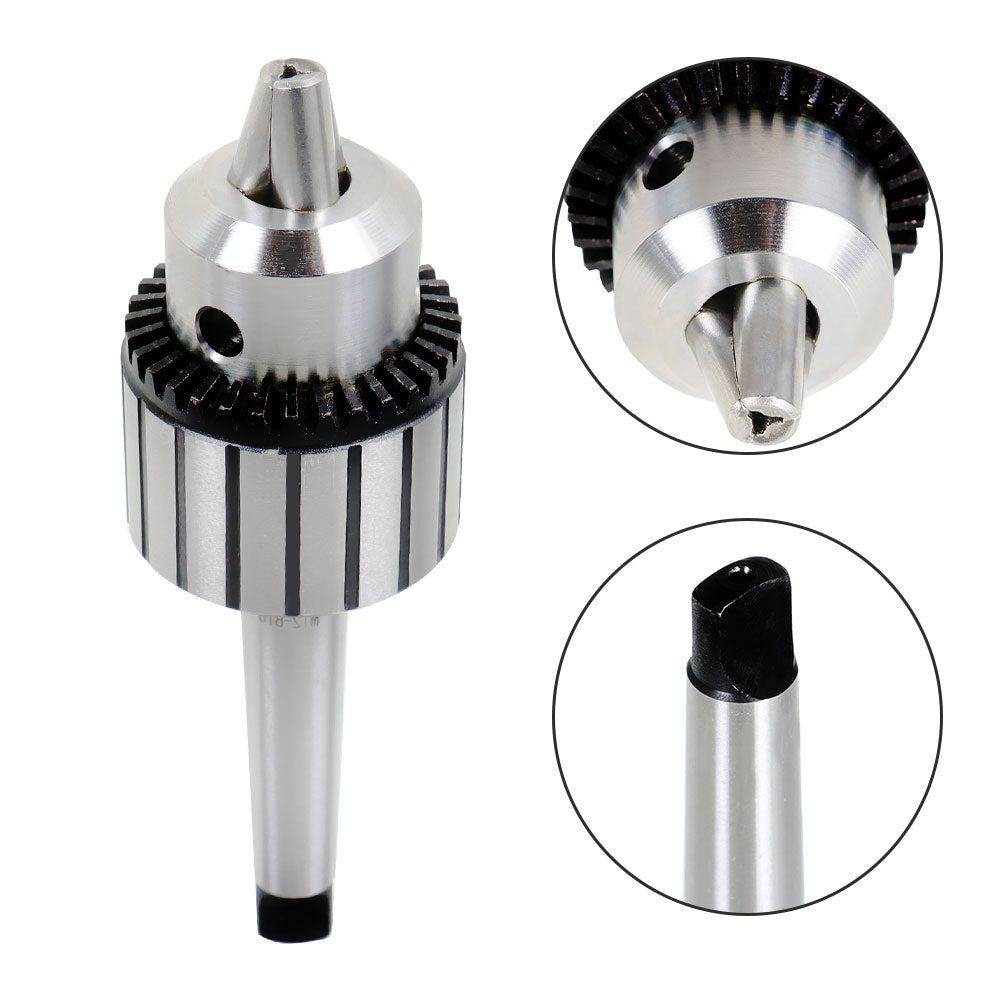 5/8" Capacity Heavy Drill Chuck With K32 Chuck Key & MT2 Shank 2 Morse Taper"