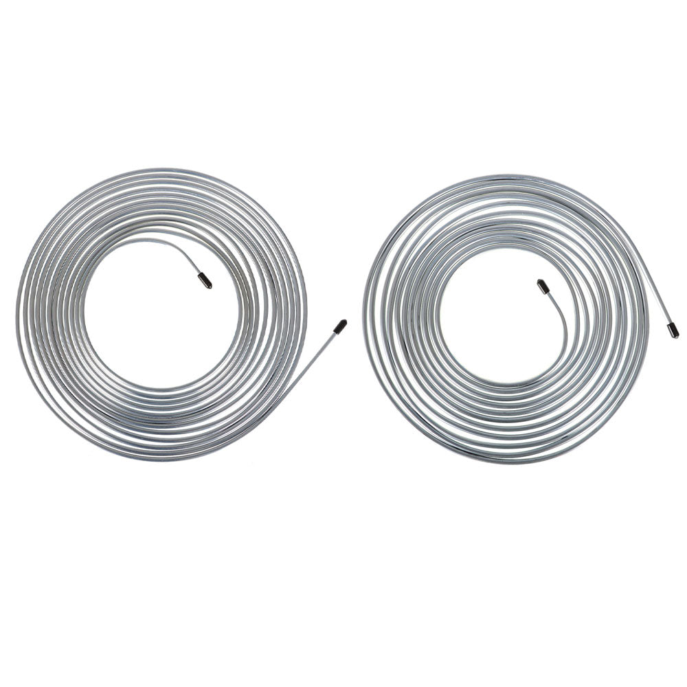 Labwork Brake Line Tubing Kit For Universal 25 Ft. 3/16&1/4 w/Fittings Zinc