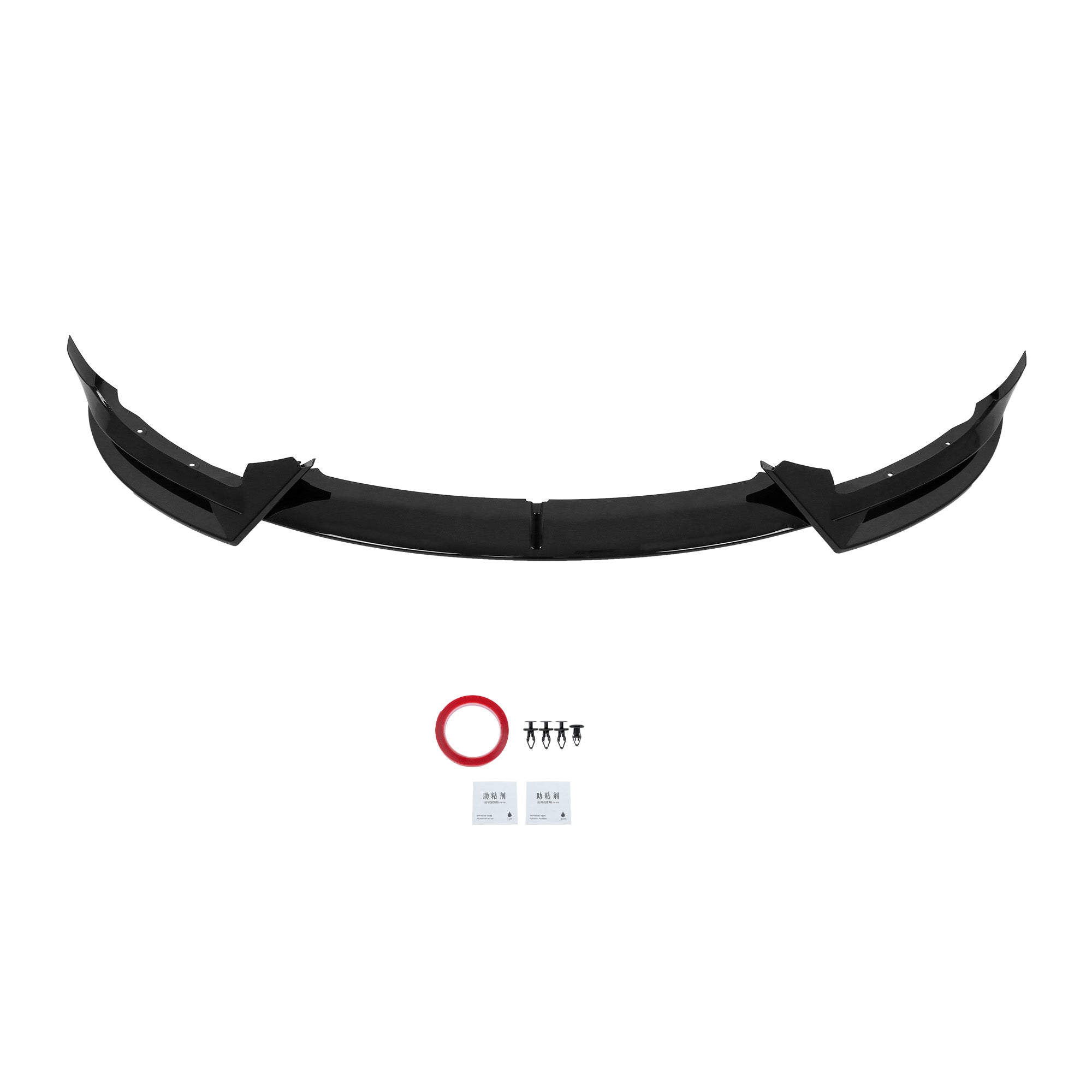 Labwork Front Bumper Lip Splitter Spoiler Glossy Black For 2020-24 Tesla Model Y