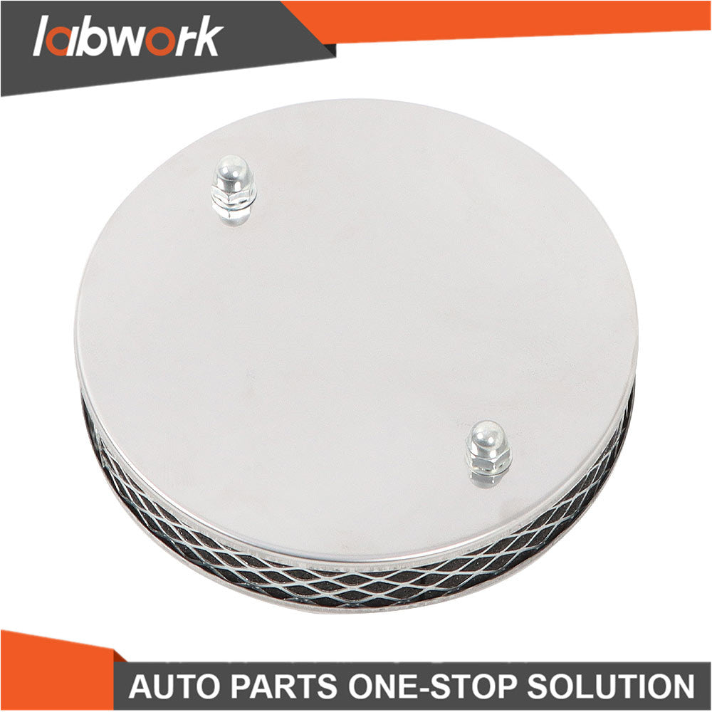 Labwork Pancake High Air Flow Chrome Air Filter For SU HS4 Carburettor 1.5Inch