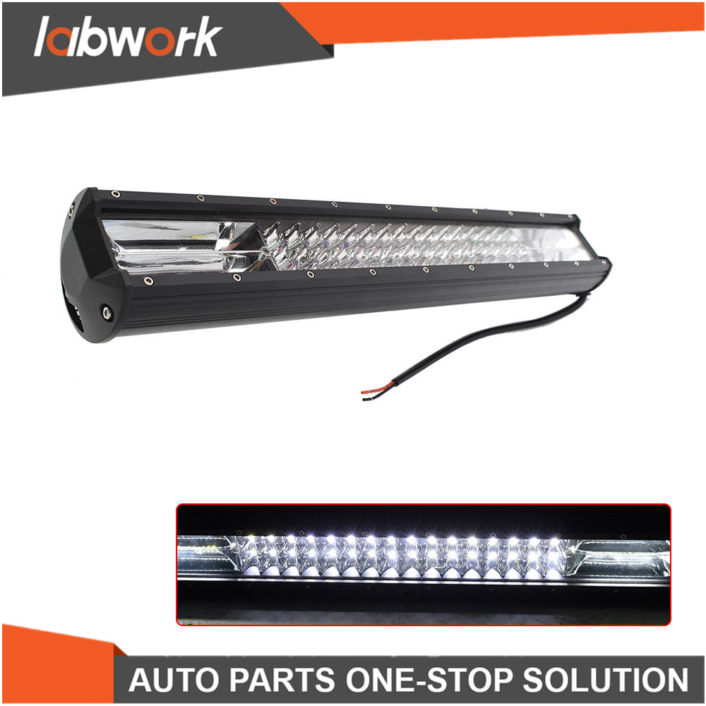 Labwork Led Work Light Bar 23" Bumber Plate Bracket Wiring Harness Kit 20" 420W