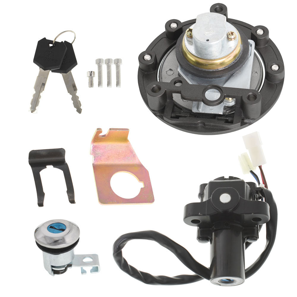 For Yamaha YZF R1 2004-2015 R6 2006-2015 Ignition Switch Lock Set Gas Cap & Key