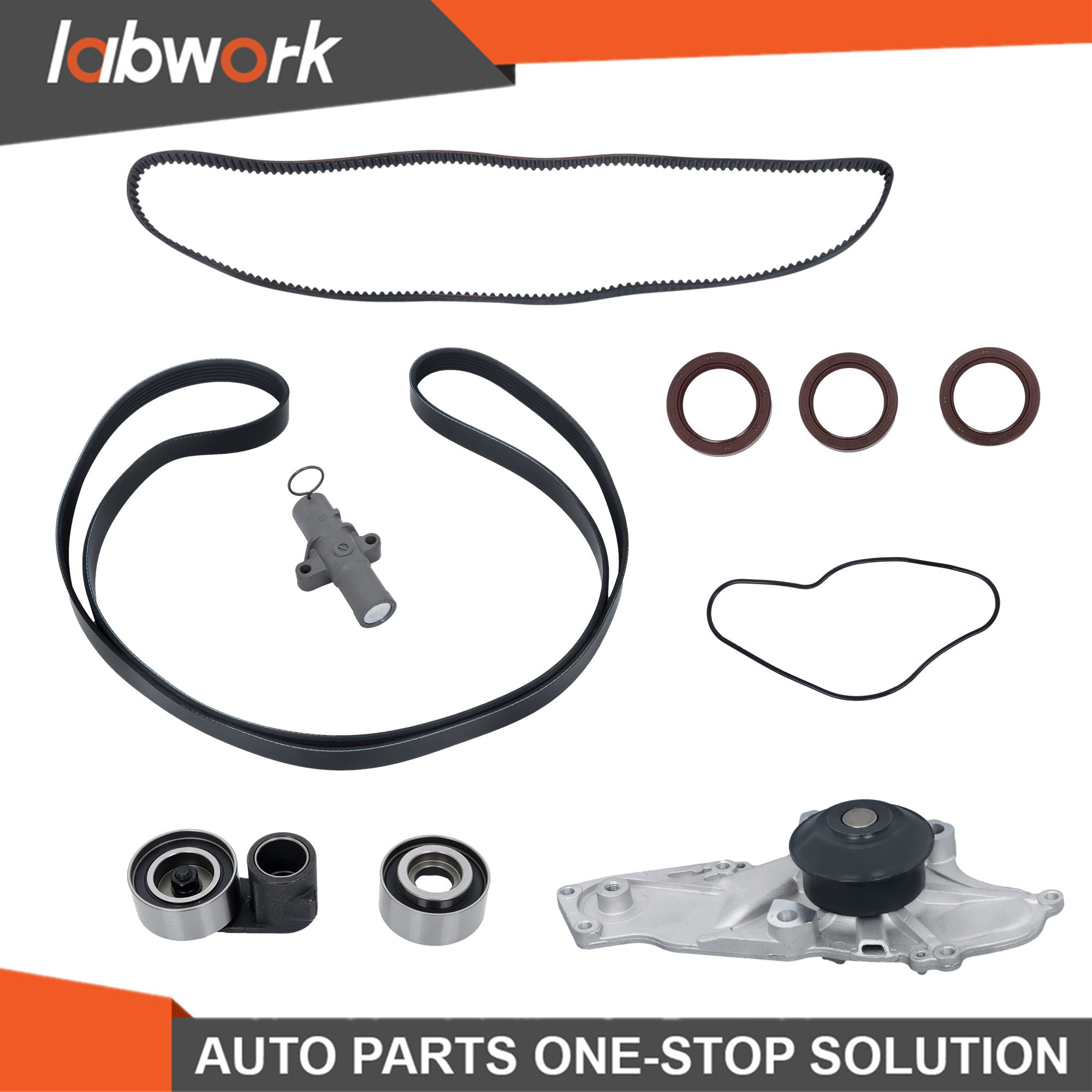 Labwork Water Pump Timing Belt Kit 03-17 For Acura MDX RL TL Honda Pilot Odyssey