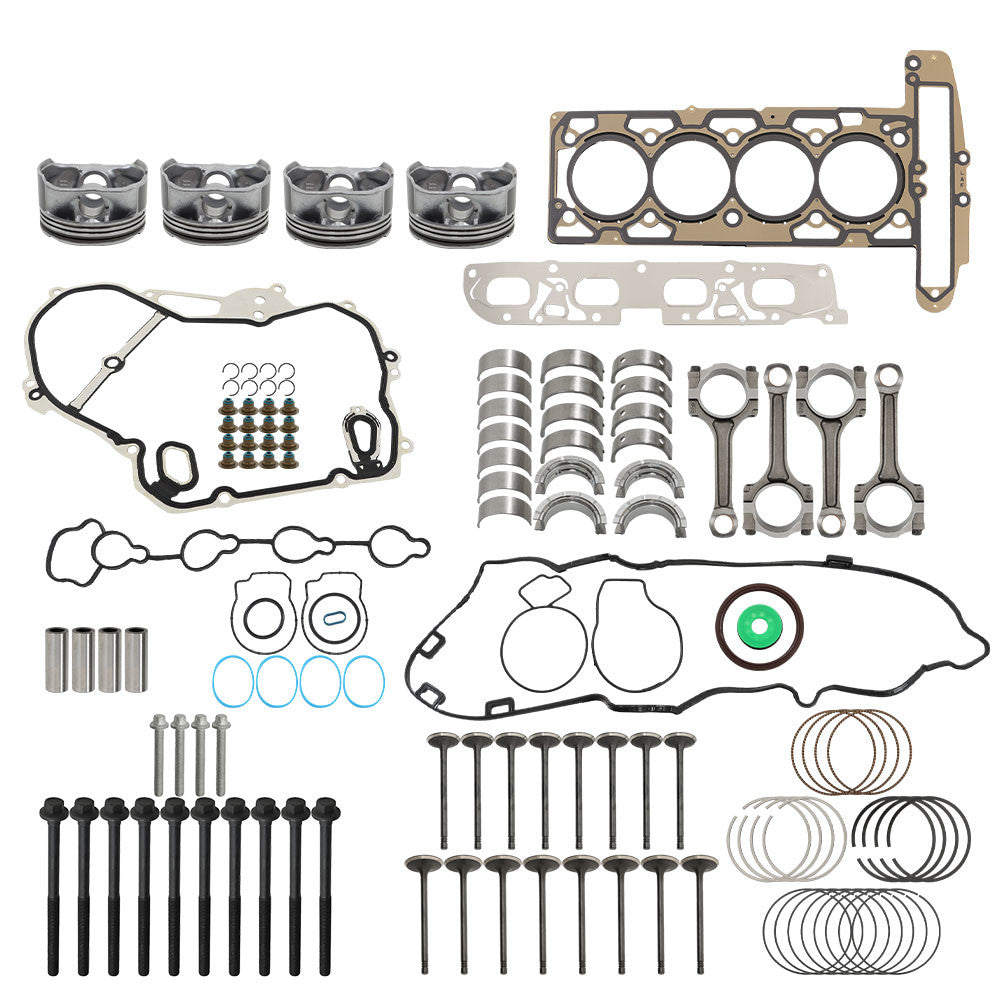 Labwork Engine Rebuild Overhaul Pistons Valves Seals Kit For Buick Chevrolet GMC