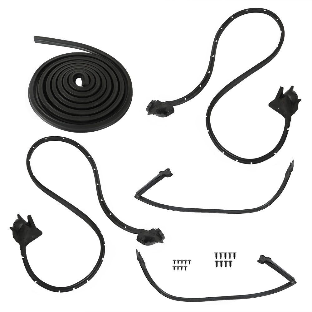 Labwork Door Roofrail Trunk Weatherstrip Kit 5pcs For 1970-1981 Camaro Firebird