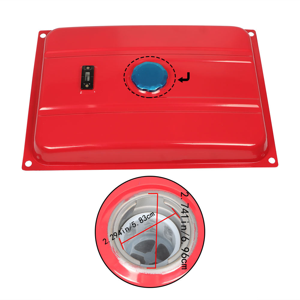 Mower Universal 6.6 Gallon Secondary Gas Tank Generator Petcock Filter Gauge Cap