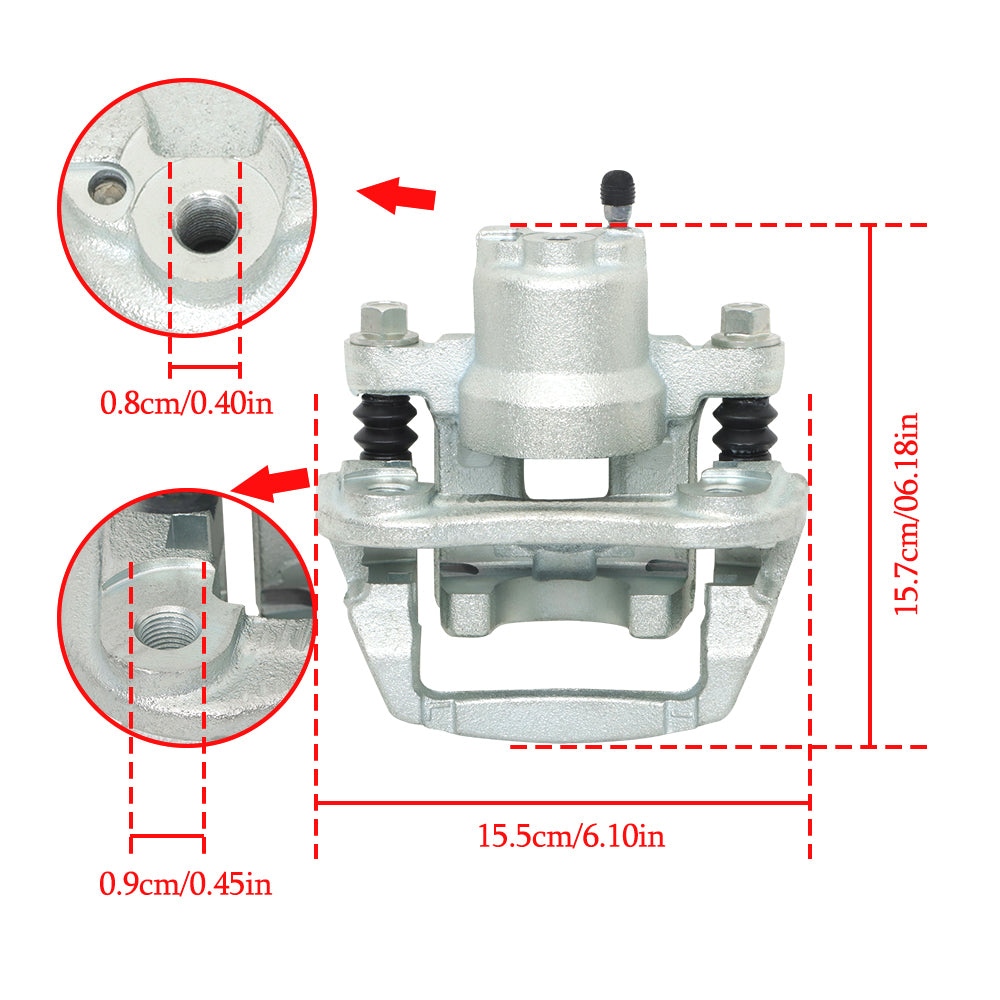 Labwork Left Rear Disc Brake Caliper For 06-08 Lexus Rx400h & 04-06 Rx330 V6