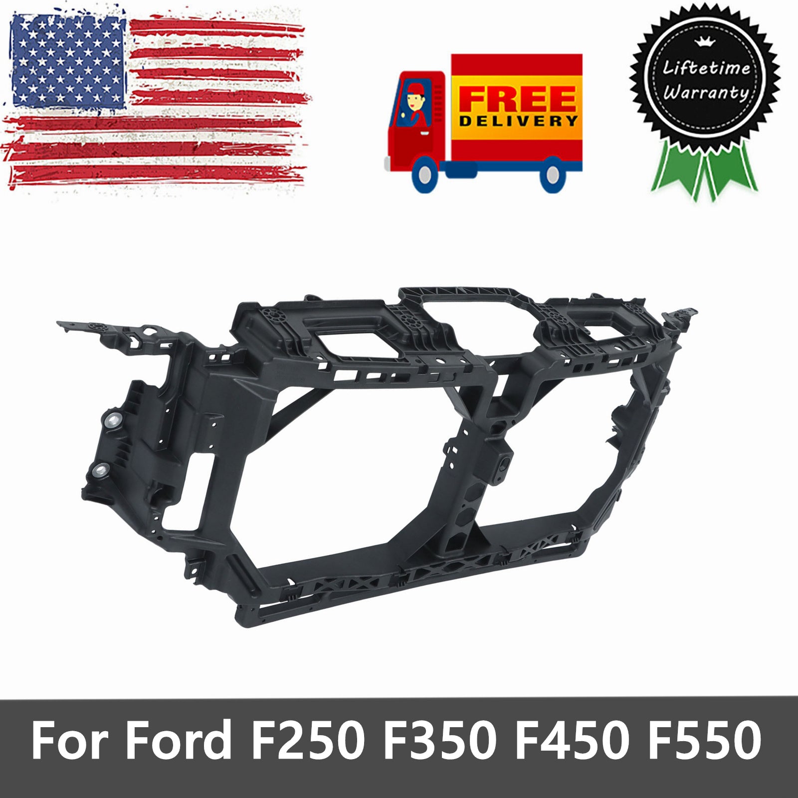Labwork Super Duty Radiator Bracket Header Panel For Ford F250 F350 F450 F550