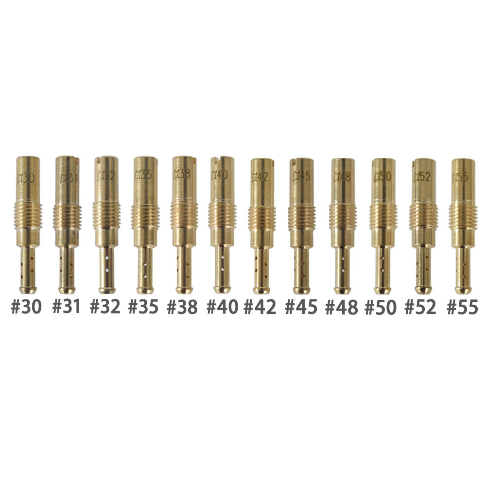 (12pcs Set) Slow/Pilot Jet for PWK OKO CVK30,31, 32,35,38,40,42,45 48 50 55