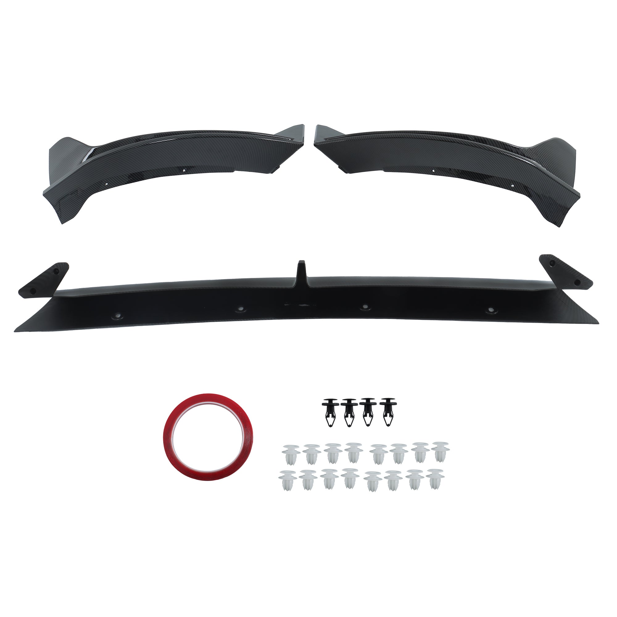 Labwork Front Bumper Lip Splitter Spoiler Carbon ABS For 2020-2024 Tesla Model Y