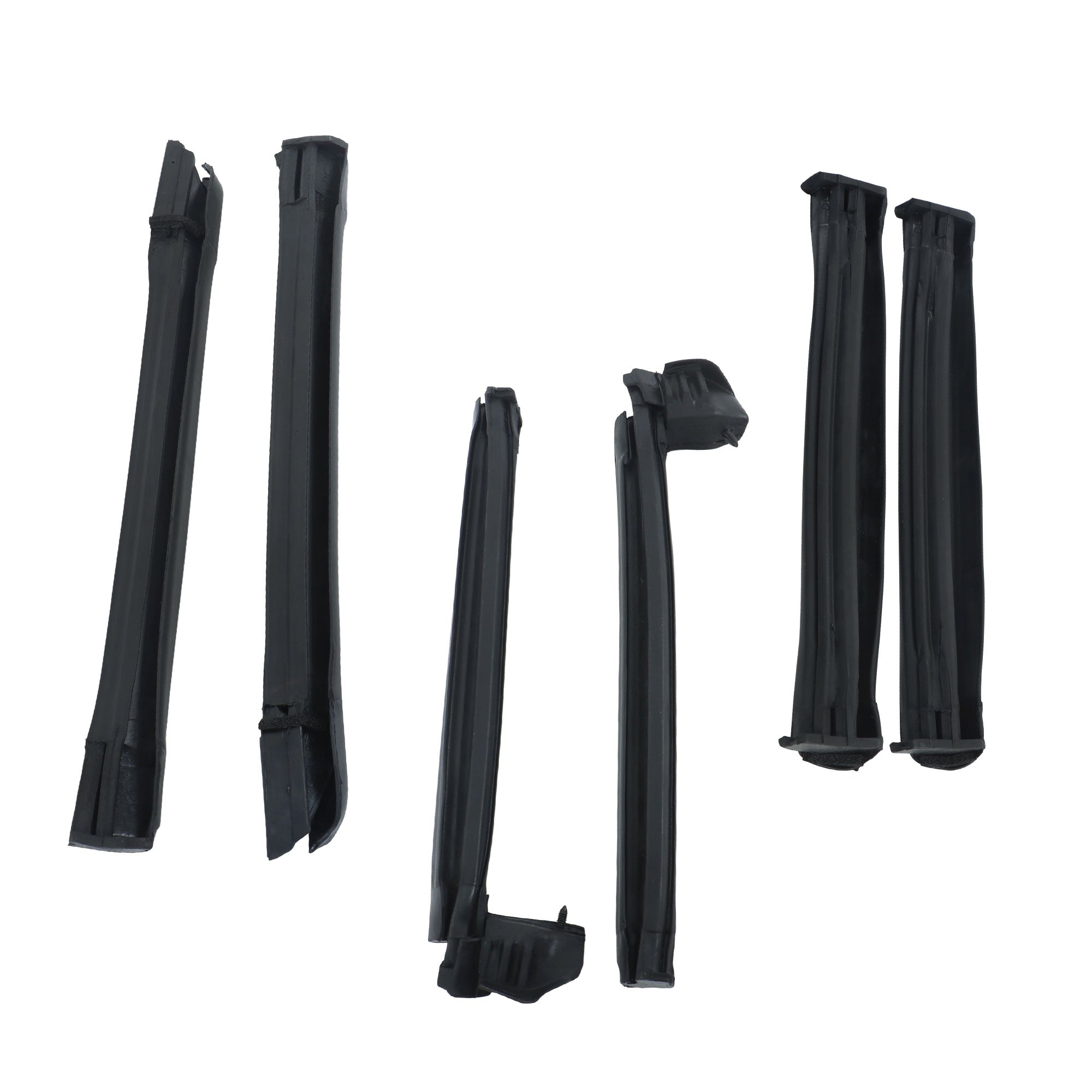 Labwork Convertible Rubber Weatherstrip Kit Front Center Rail For 01-04 Mustang