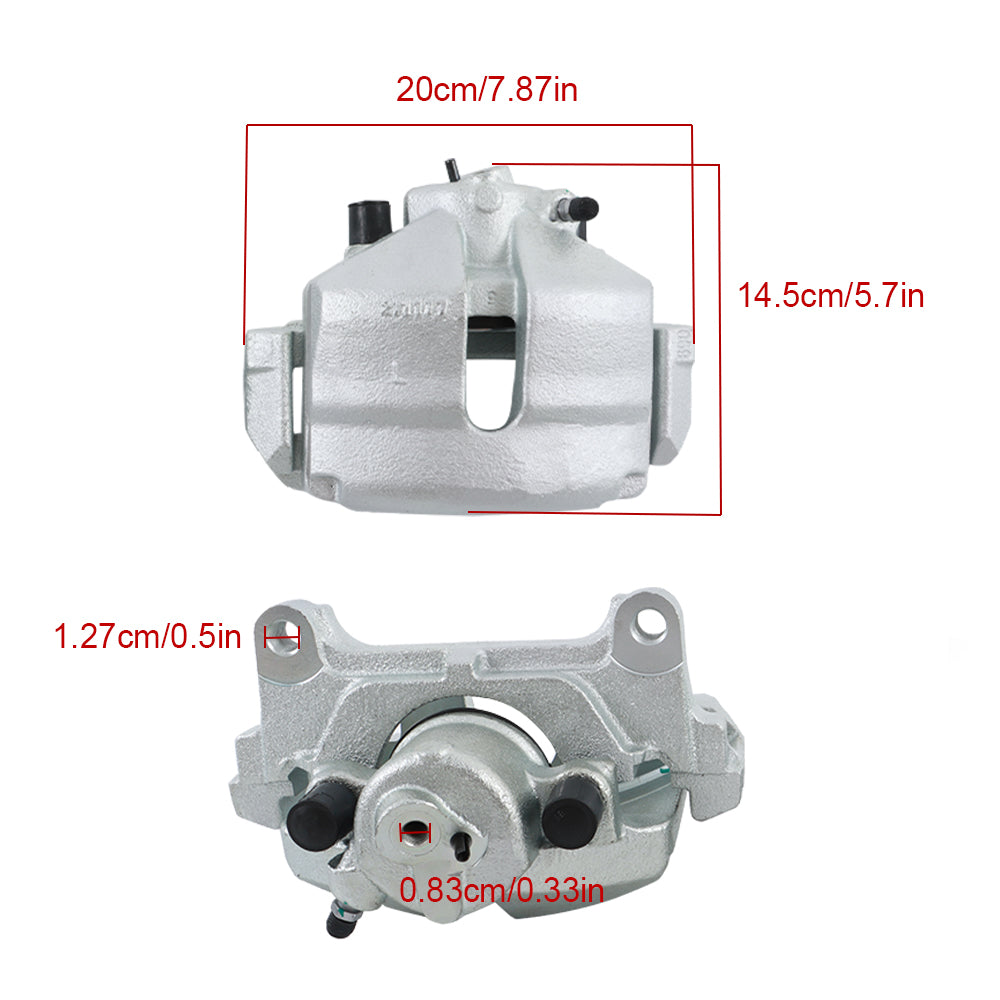 Labwork LH & RH Brake Caliper w/Bracket For 2006-2008 Volkswagen Passat 2.0L