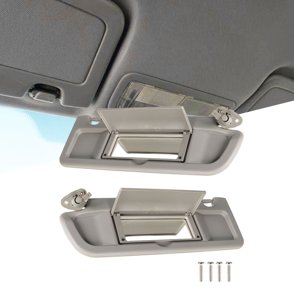For 2006-2011 Honda Civic Left & Right Sun Visor Warm Gray Visors