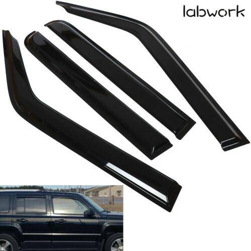 4Pcs Window Visors Sun Rain Guards Vent Shade For Jeep Patriot 2007 2008-2017 Lab Work Auto