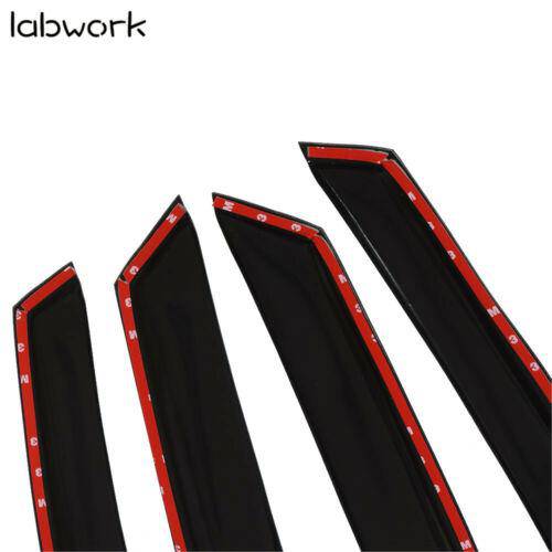4pcs Window Visors Deflector Vent Sun Rain Guard Shade For Ford Fusion 2013-2020 Lab Work Auto