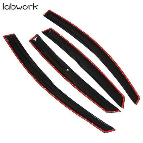 4pcs Window Visors Deflector Vent Sun Rain Guard Shade For Ford Fusion 2013-2020 Lab Work Auto