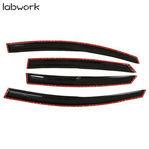 4pcs Window Visors Deflector Vent Sun Rain Guard Shade For Ford Fusion 2013-2020 Lab Work Auto