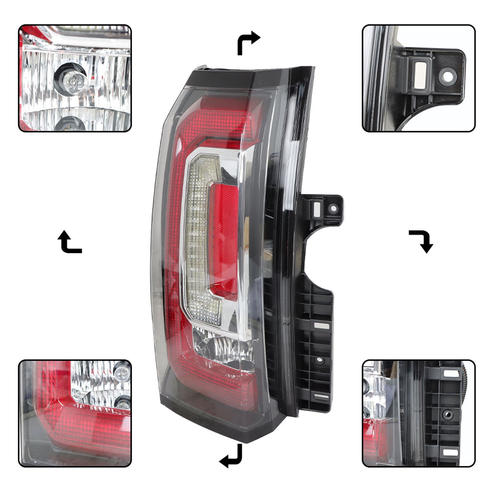 labwork Driver Side Tail Light Replacement for 2015-2020 GMC Yukon/Yukon XL Rear Tail Light Brake Lamp Assembly LH Left Side GM2800268 84536242