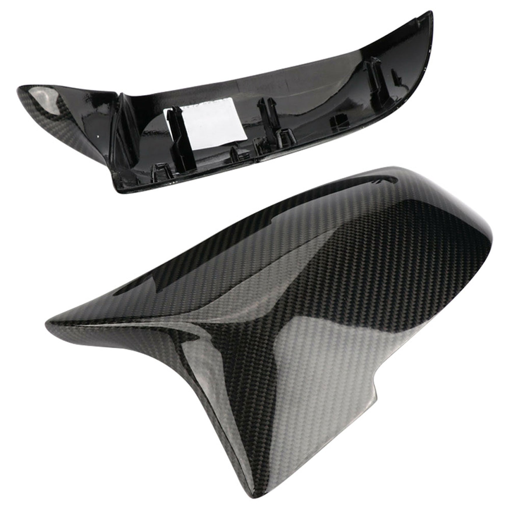 Carbon Fiber Look Replace Side Mirror Cover Cap Replacement for F30 F31 3-Series 2013-2017 1 Pair Lab Work Auto
