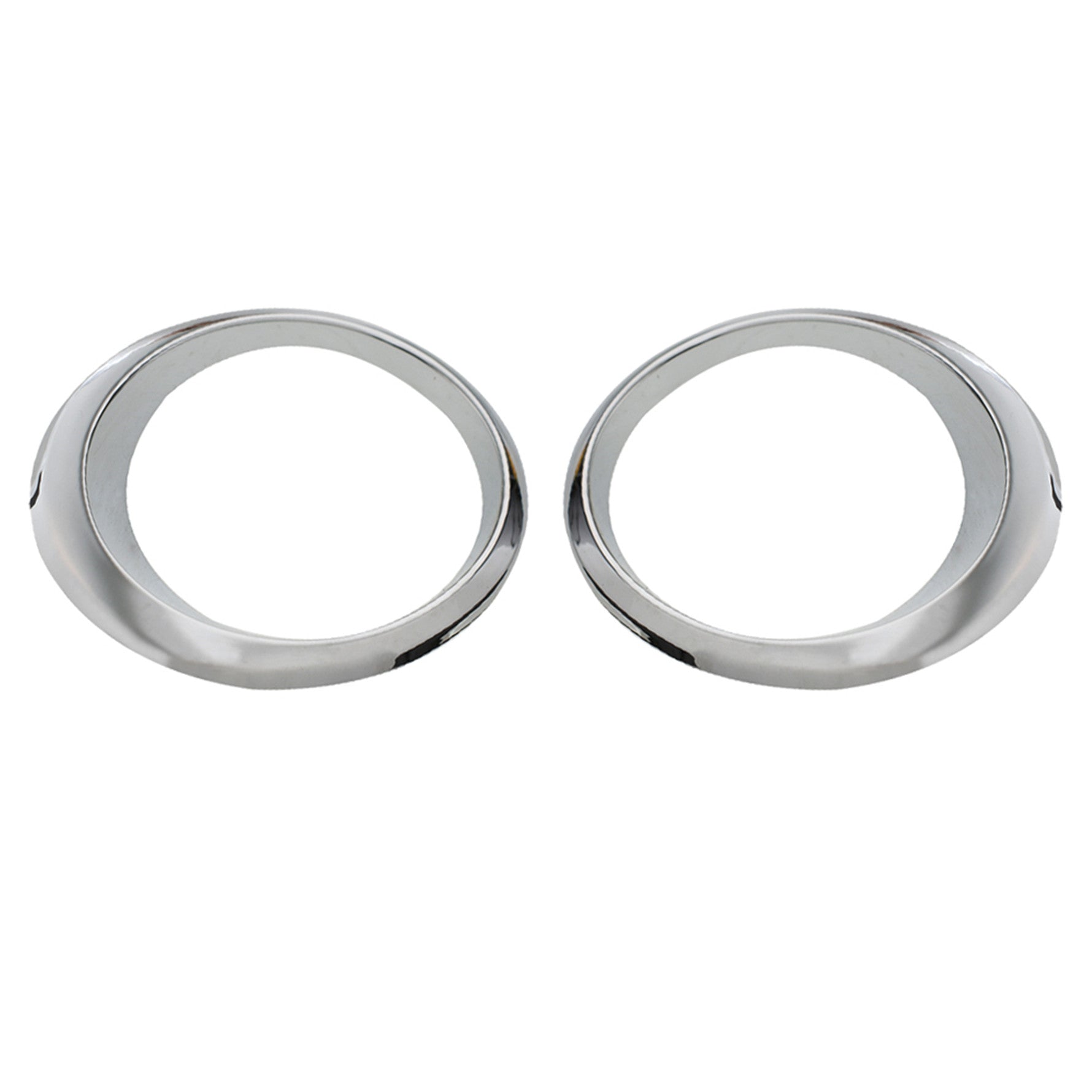 Chrome LH/RH Fog Light Cover Bezel Trim Ring For Ford Fusion Mondeo 2013-2016 Lab Work Auto