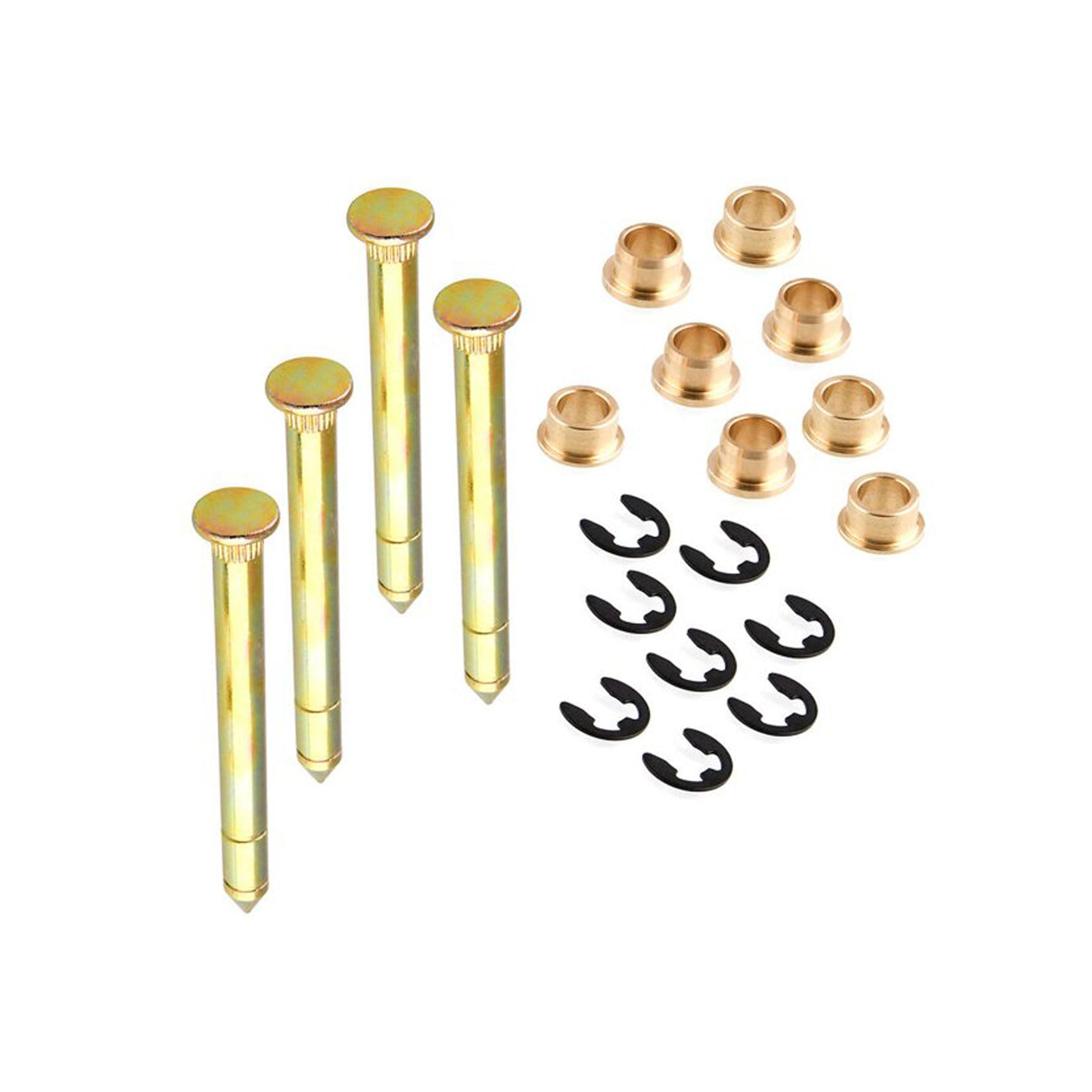 Door Hinge Pins & Pin Bushing Kit For Ford F150 F250 F350 Series Lab Work Auto