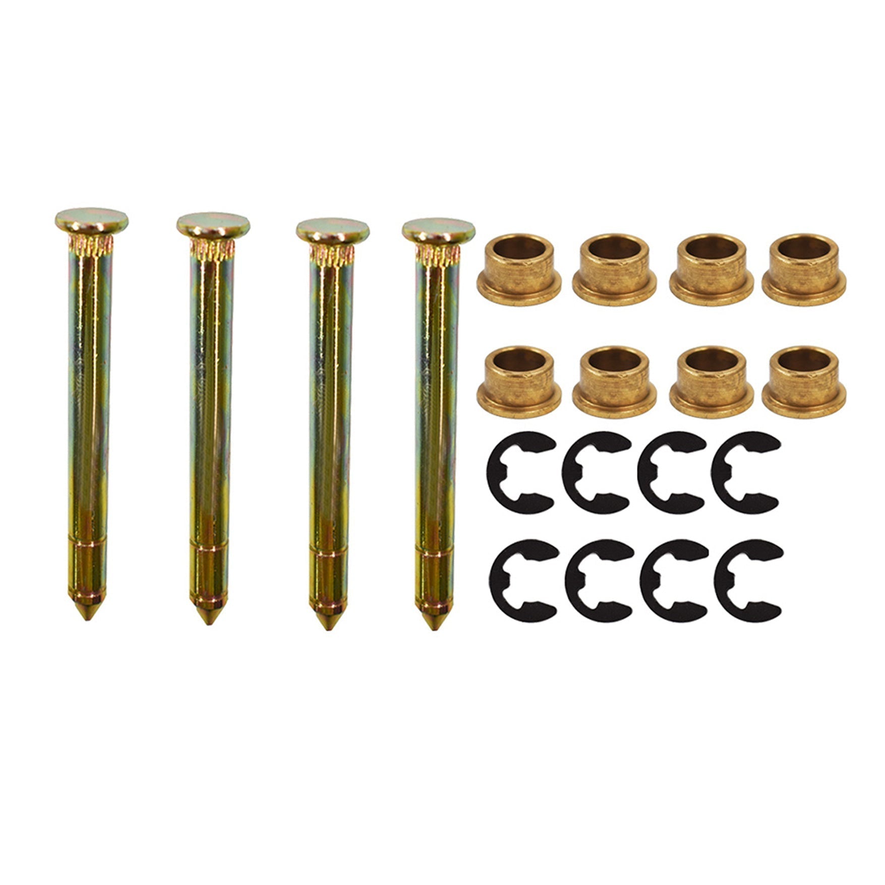Door Hinge Pins & Pin Bushing Kit For Ford F150 F250 F350 Series Lab Work Auto