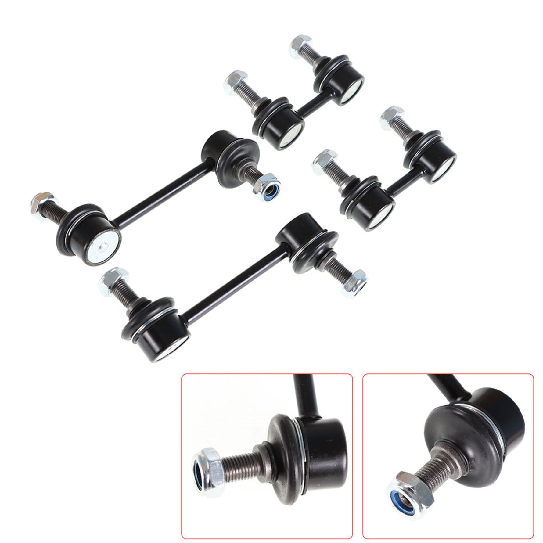 For Corolla Prizm Celica Sway Bar Links Front Rear Driver Passenger Kit 4Pc Lab Work Auto