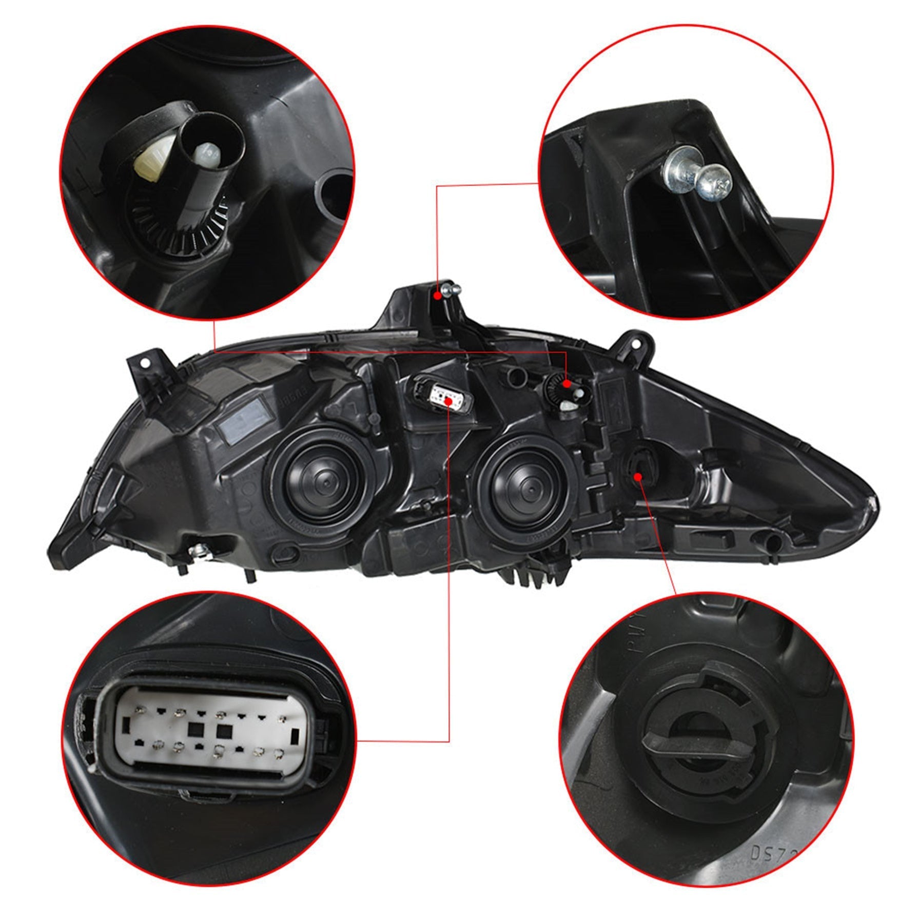 Headlight Light Lamp For Ford Fusion 2013 2014-2016 Driver Left Side Halogen Lab Work Auto