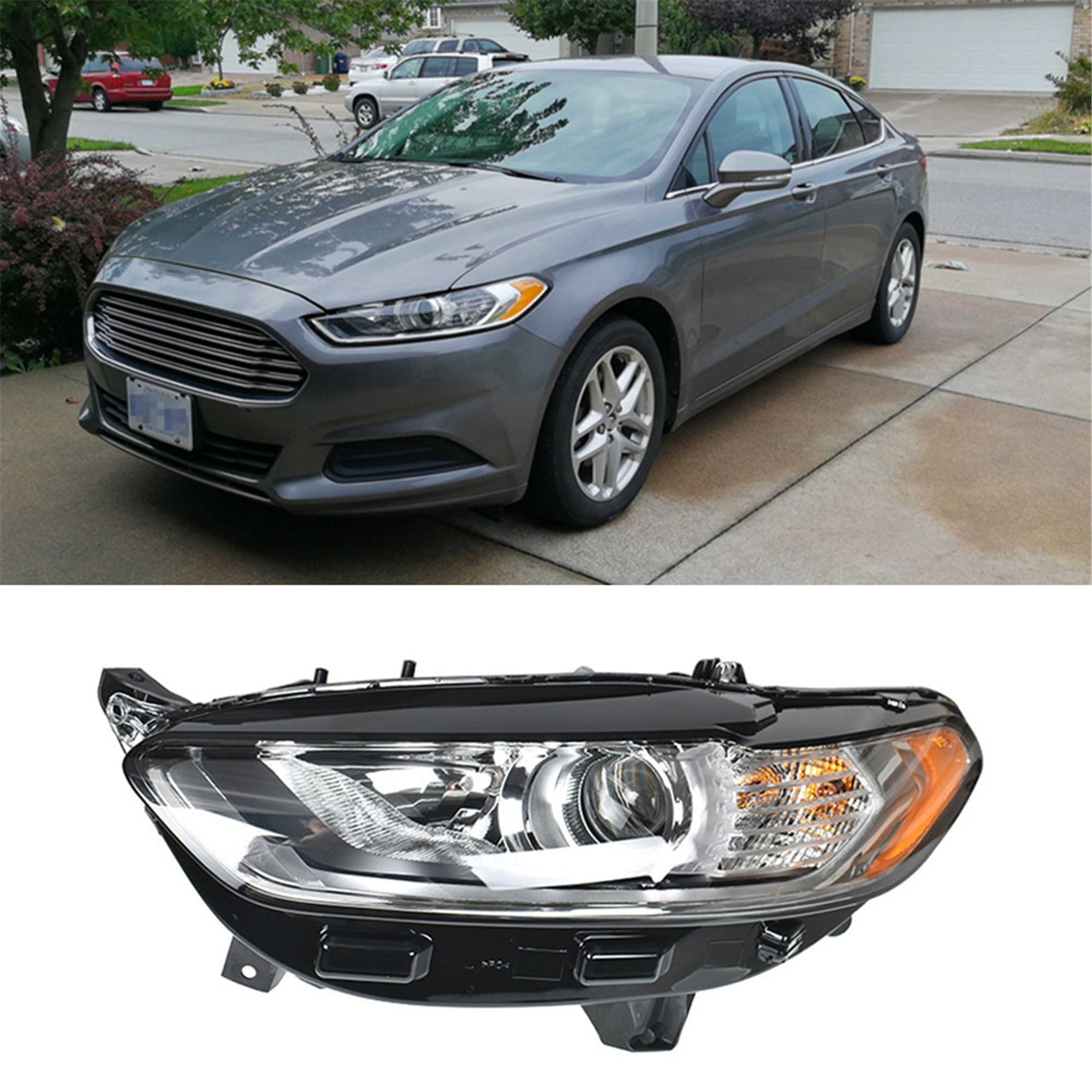 Headlight Light Lamp For Ford Fusion 2013 2014-2016 Driver Left Side Halogen Lab Work Auto