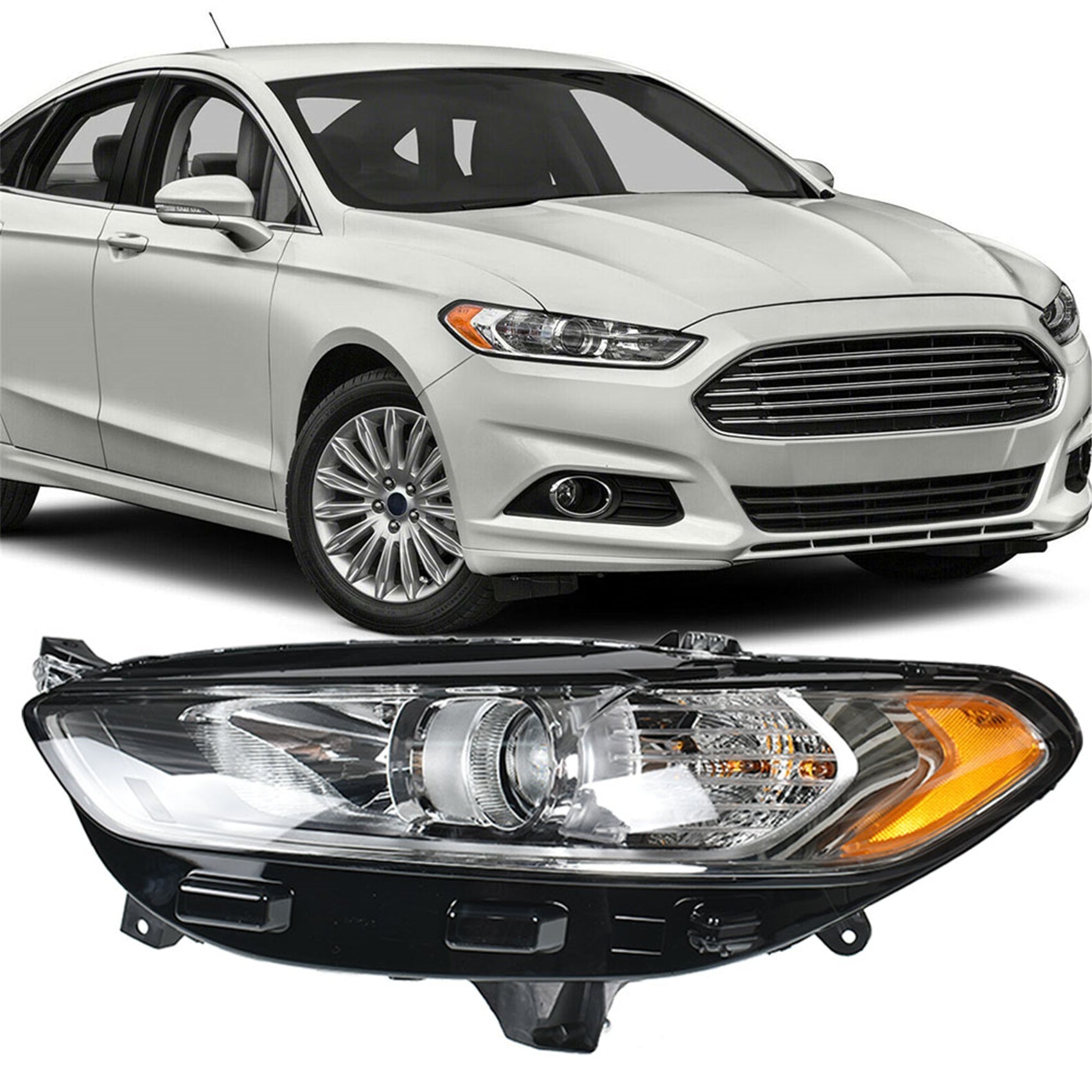 Headlight Light Lamp For Ford Fusion 2013 2014-2016 Driver Left Side Halogen Lab Work Auto