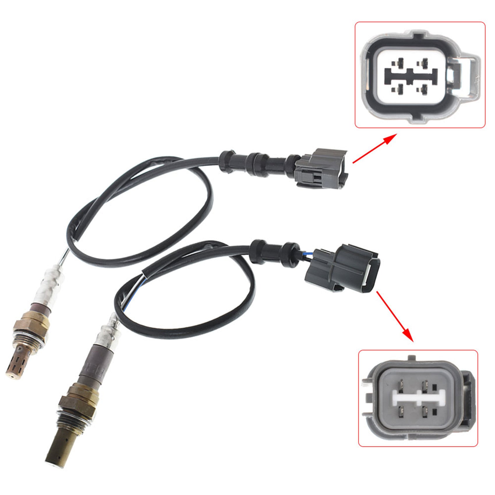 LABWORK 2x Up+Downstream O2 Oxygen Sensors for Acura RSX 02-04 2.0L K20A2 Type-S Lab Work Auto