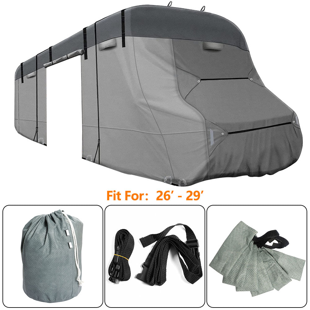 Labwork 26'-29' Waterproof Class C RV Cover 6-Ply Motorhome Camper Storage Lab Work Auto