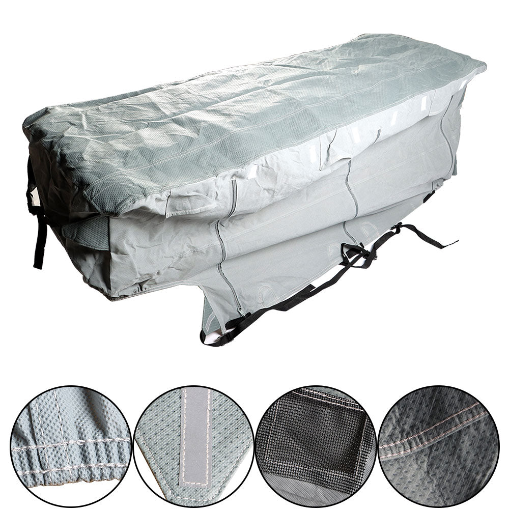 Labwork 5TH Wheel RV Waterproof Motorhome Camper Storage Cover 37'-41' FT with Zipper Lab Work Auto