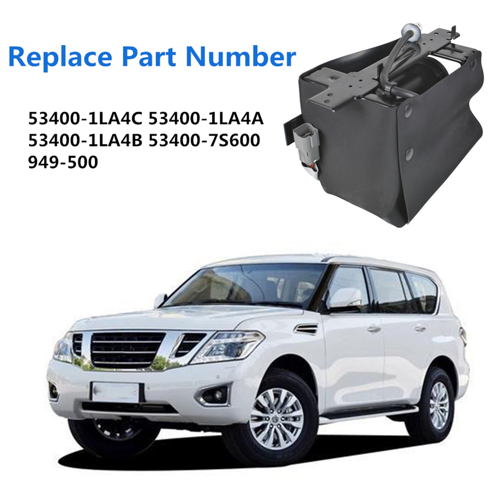 Labwork Air Compressor Active Suspension For Nissan Armada Infiniti QX56 949-500 Lab Work Auto