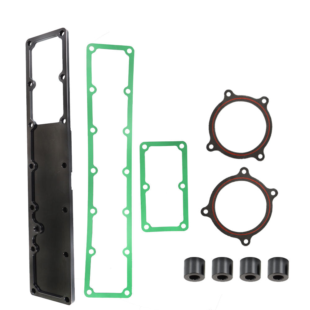 Labwork Aluminum Grid Heater Delete W/ Gaskets For 07.5-18 Dodge Ram 6.7L Cummins BLACK Lab Work Auto