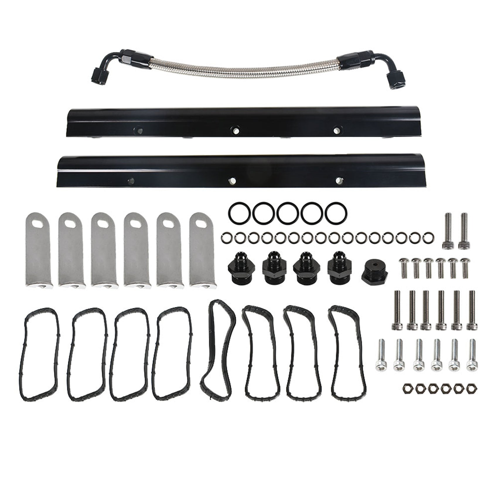 Labwork Billet Fuel Rail Kit For LS LS1 LS2 LS3 LS6 Intake Manifold Hardware Lab Work Auto