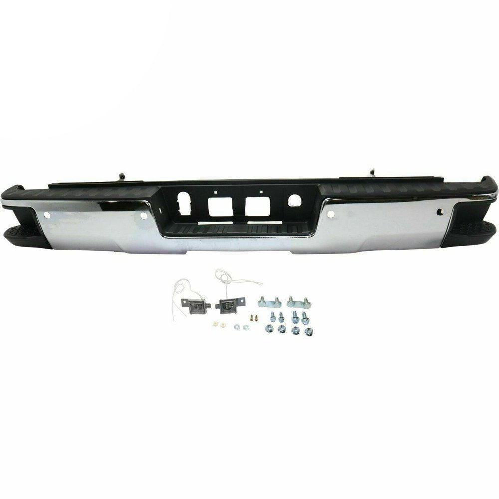 Labwork Chrome Rear Bumper Assembly W/Park For 2014 2015-2018 GMC Sierra 1500 Lab Work Auto
