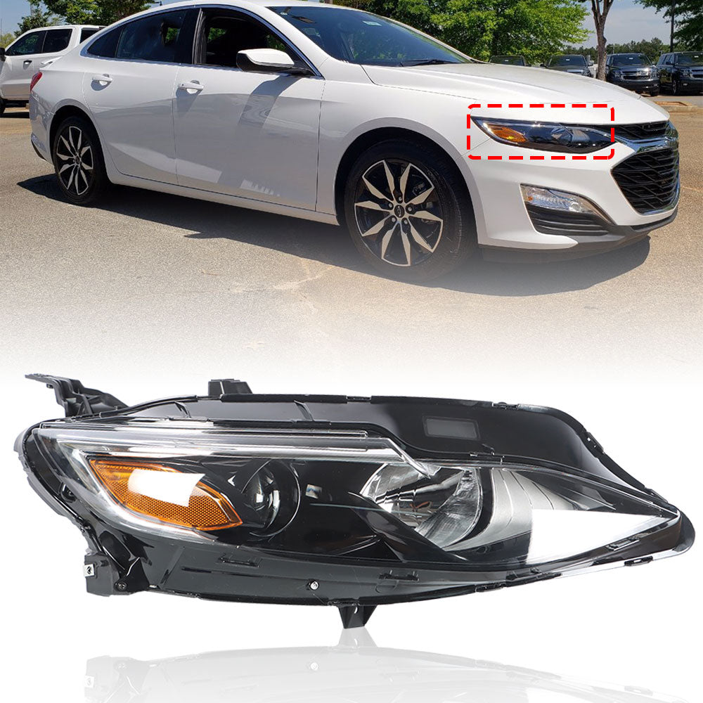Labwork For 2019-20 Chevrolet Malibu Headlight Halogen Type Headlamp Right Side Lab Work Auto