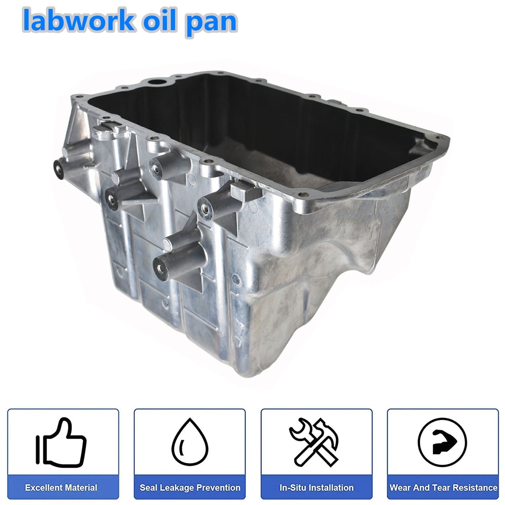 Labwork For Smart Fortwo 2008-2015 Aluminum Engine Oil Pan 1320100013 Lab Work Auto