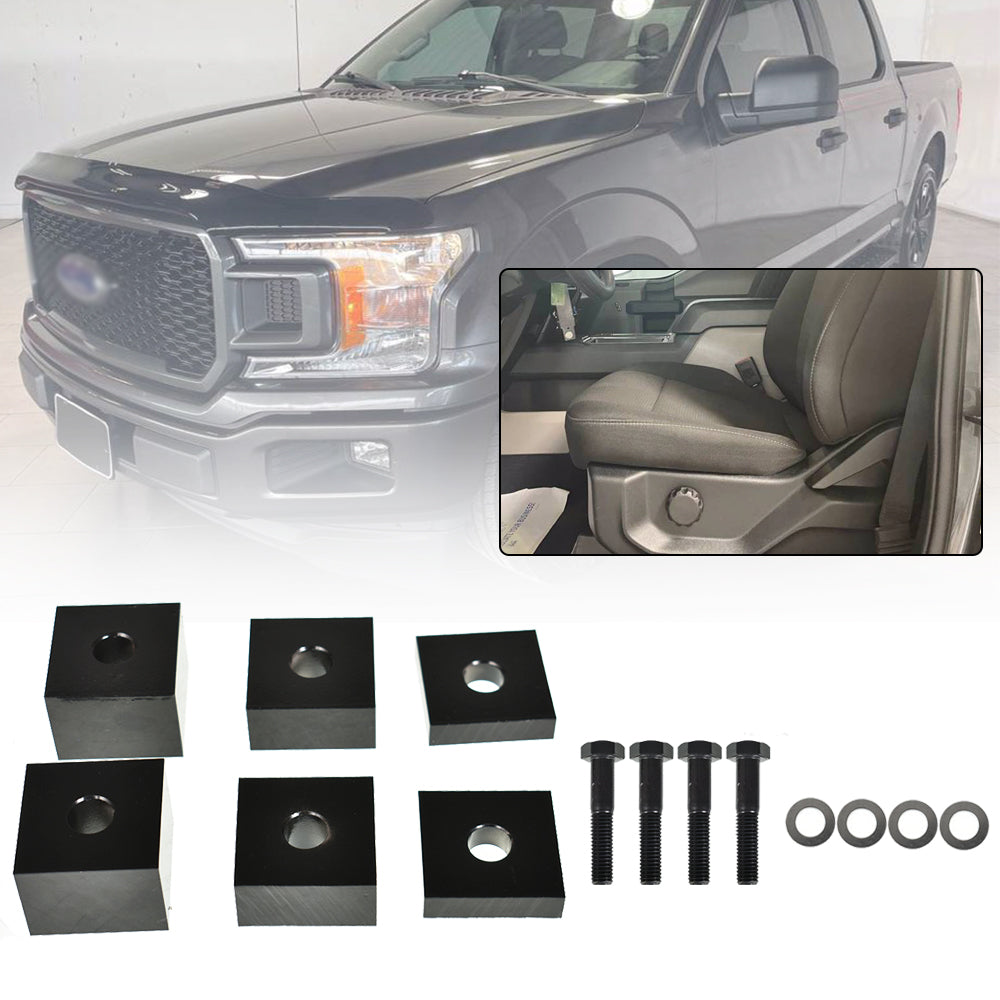 Labwork Left Right Seat 1/2"2" Lift Kit Spacer For 15 Ford 17 F-150 F-250/F-350 Lab Work Auto 