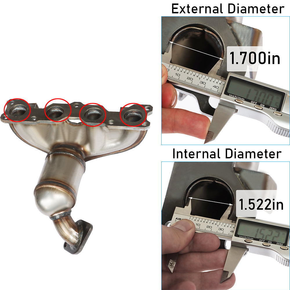 Labwork Manifold Catalytic Converter W/Gasket 10H40963 For 2009-2014 Hyundai Sonata 2.4L Lab Work Auto