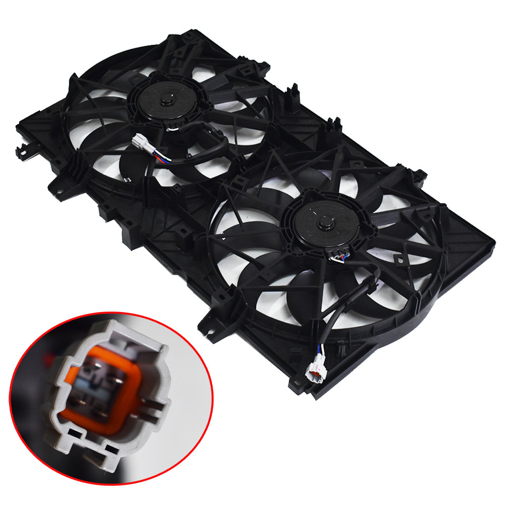 Labwork Radiator Cooling Fan Assembly Fit For 2014-2018 Nissan Rogue NI3115150 Lab Work Auto
