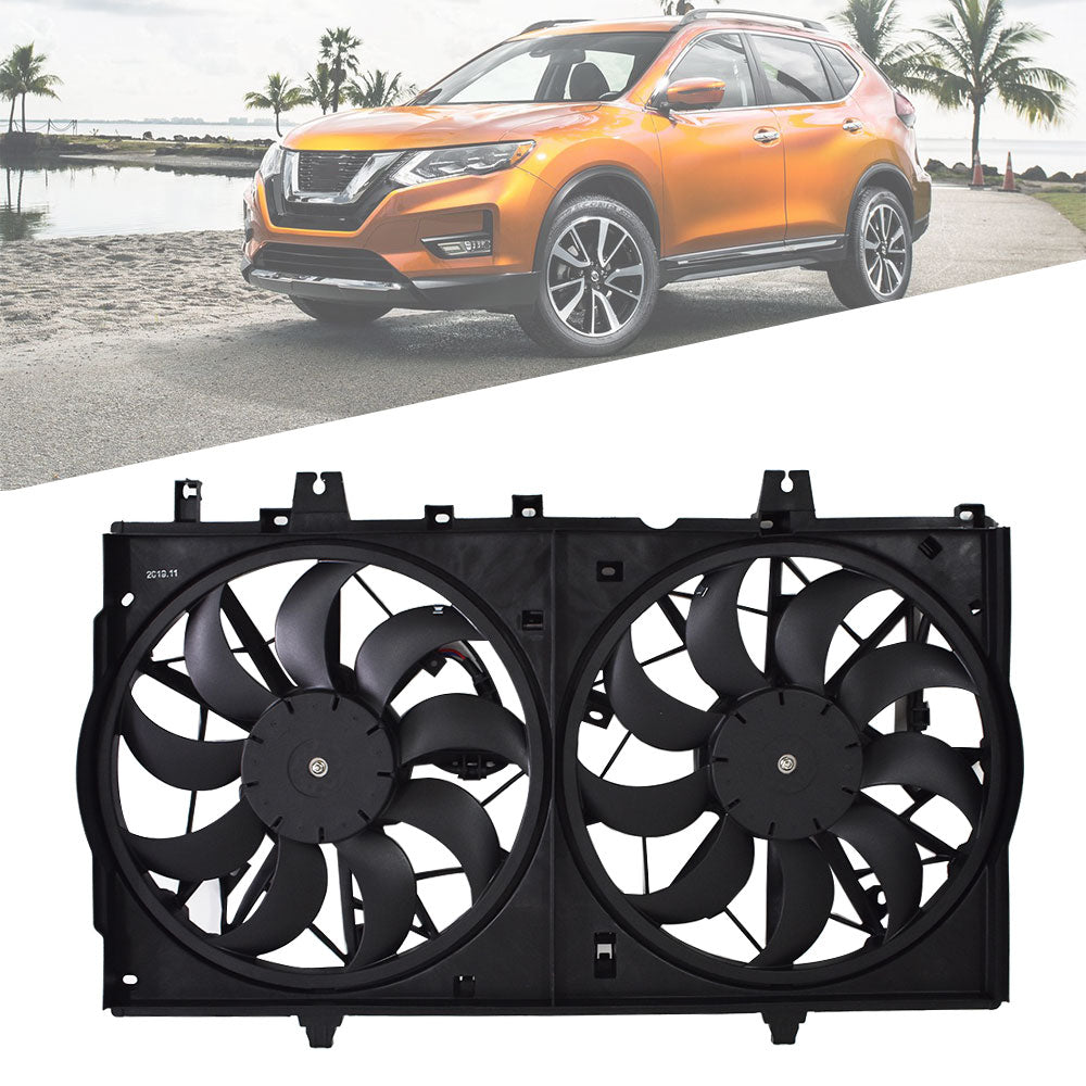 Labwork Radiator Cooling Fan Assembly Fit For 2014-2018 Nissan Rogue NI3115150 Lab Work Auto