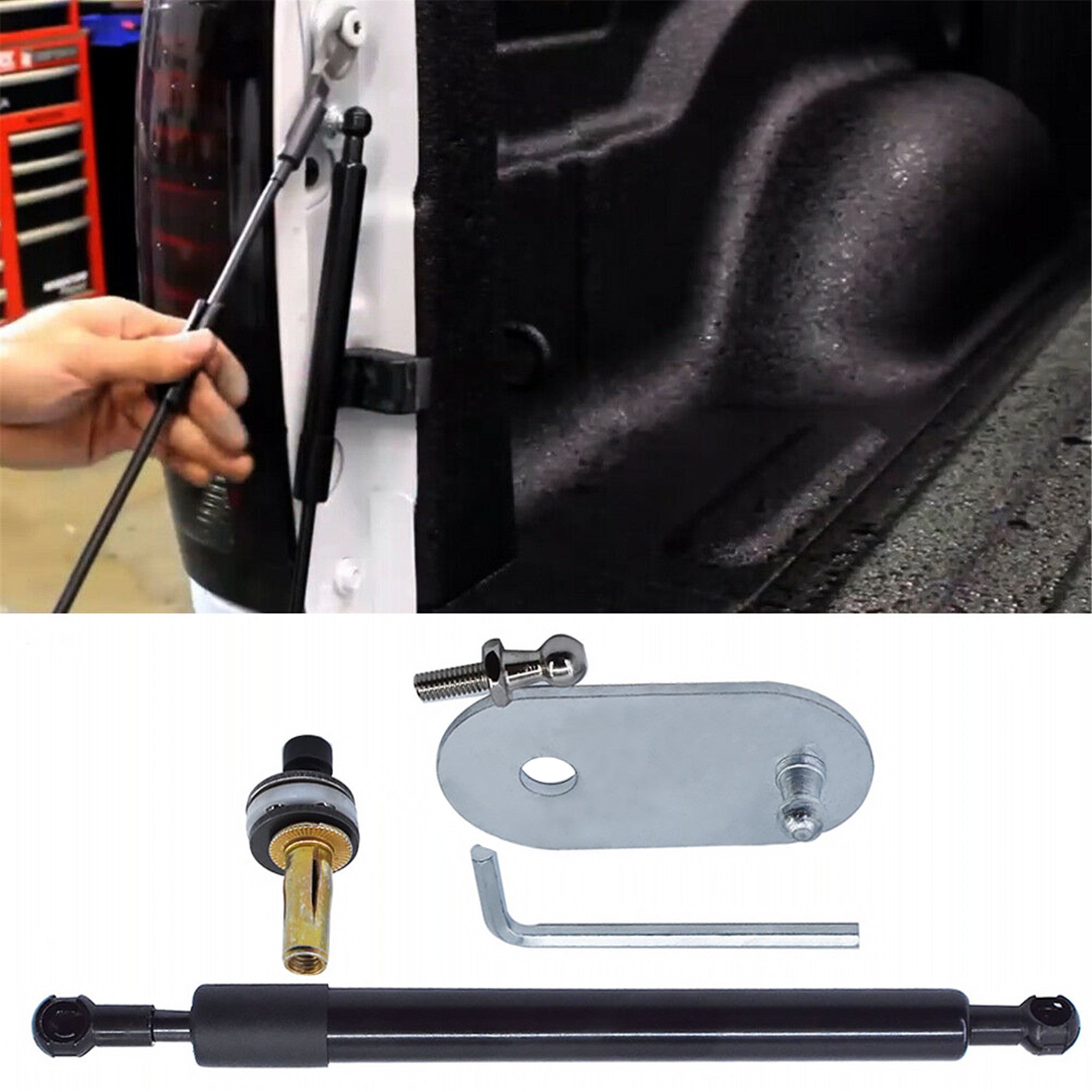 Labwork Tailgate Assist Support Shock Strut For Dodge 09-18 RAM 1500/2500/3500 Lab Work Auto
