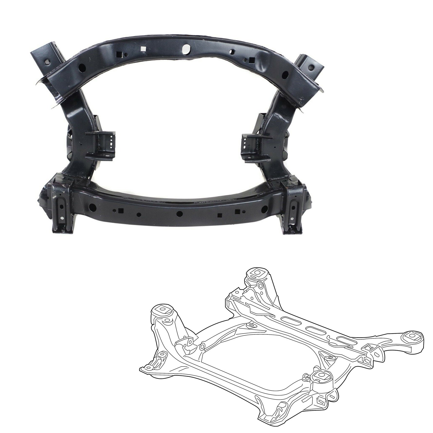 Subframe Sedan For Dodge Chrysler 300 Charger Challenger 2011-2015 Lab Work Auto