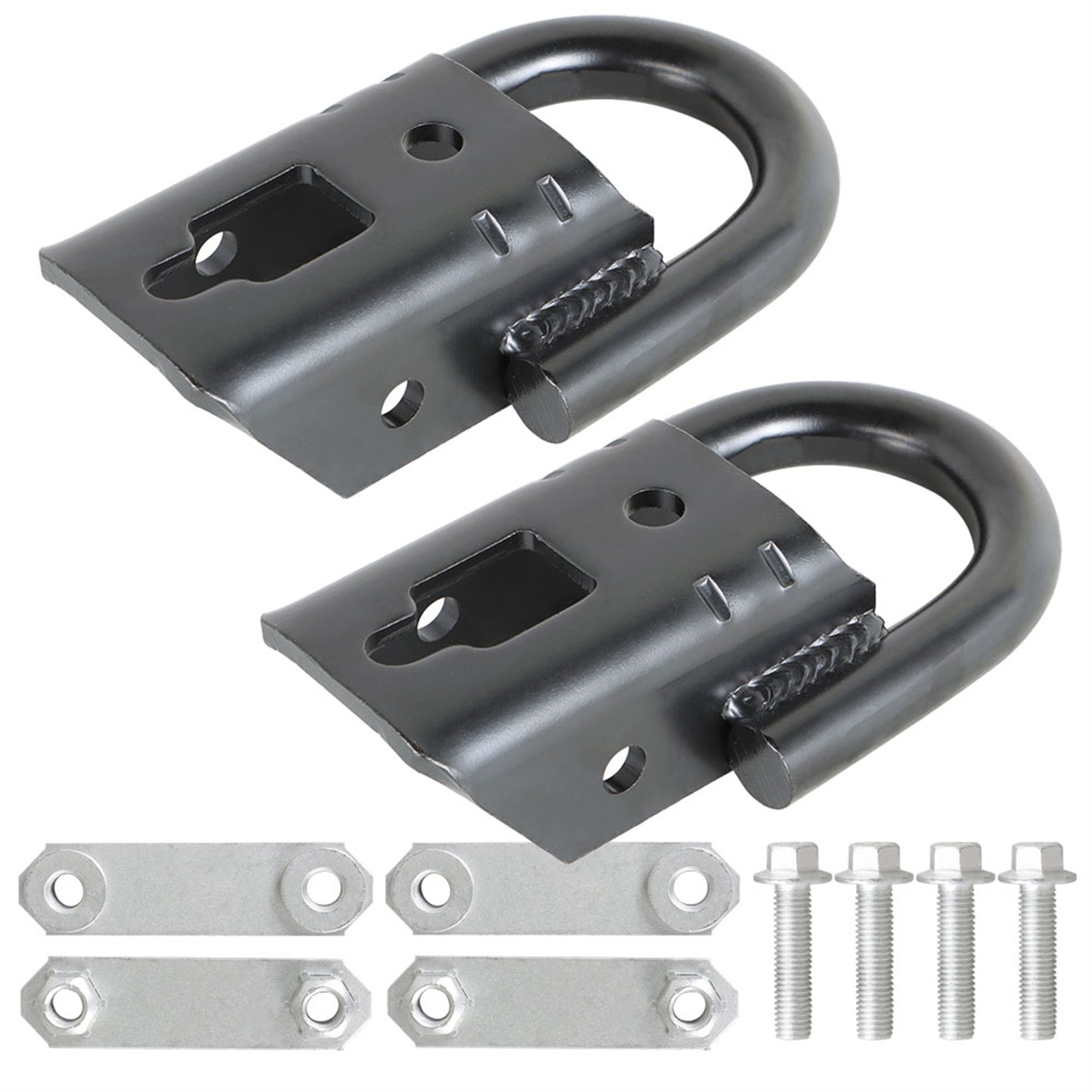 labwork 2 Pieces Front Black Tow Hooks with Hardwares Pair Replacement for 2009-2021 F-150