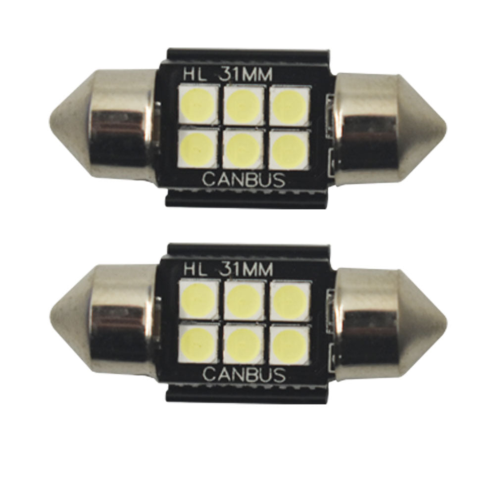 labwork 1.25 31MM Festoon DE3175 Bulbs White Extremely Bright led 400 Lumens LED Bulbs for Interior Car Truck Lights License Plate Lab Work Auto