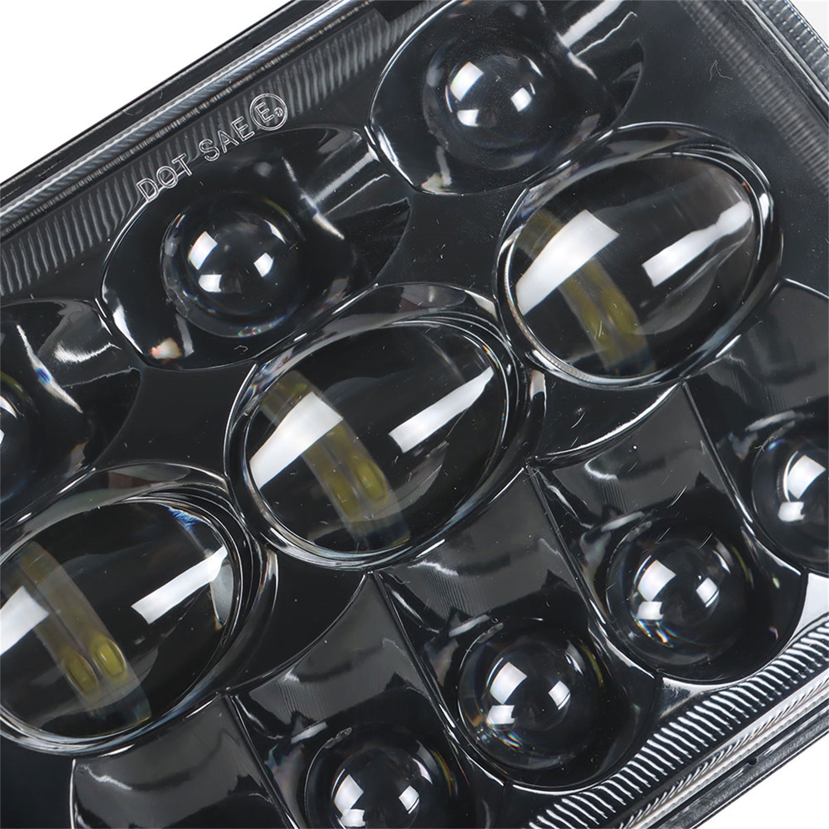 labwork 2PCS 5x7 7x6 inch LED Headlamps Black 8000LM 6000K Pure White Light For H5054 H6054 6052 6053 and Vechicles with 5x7 Inch (also known as 7x6) Headlamps Lab Work Auto