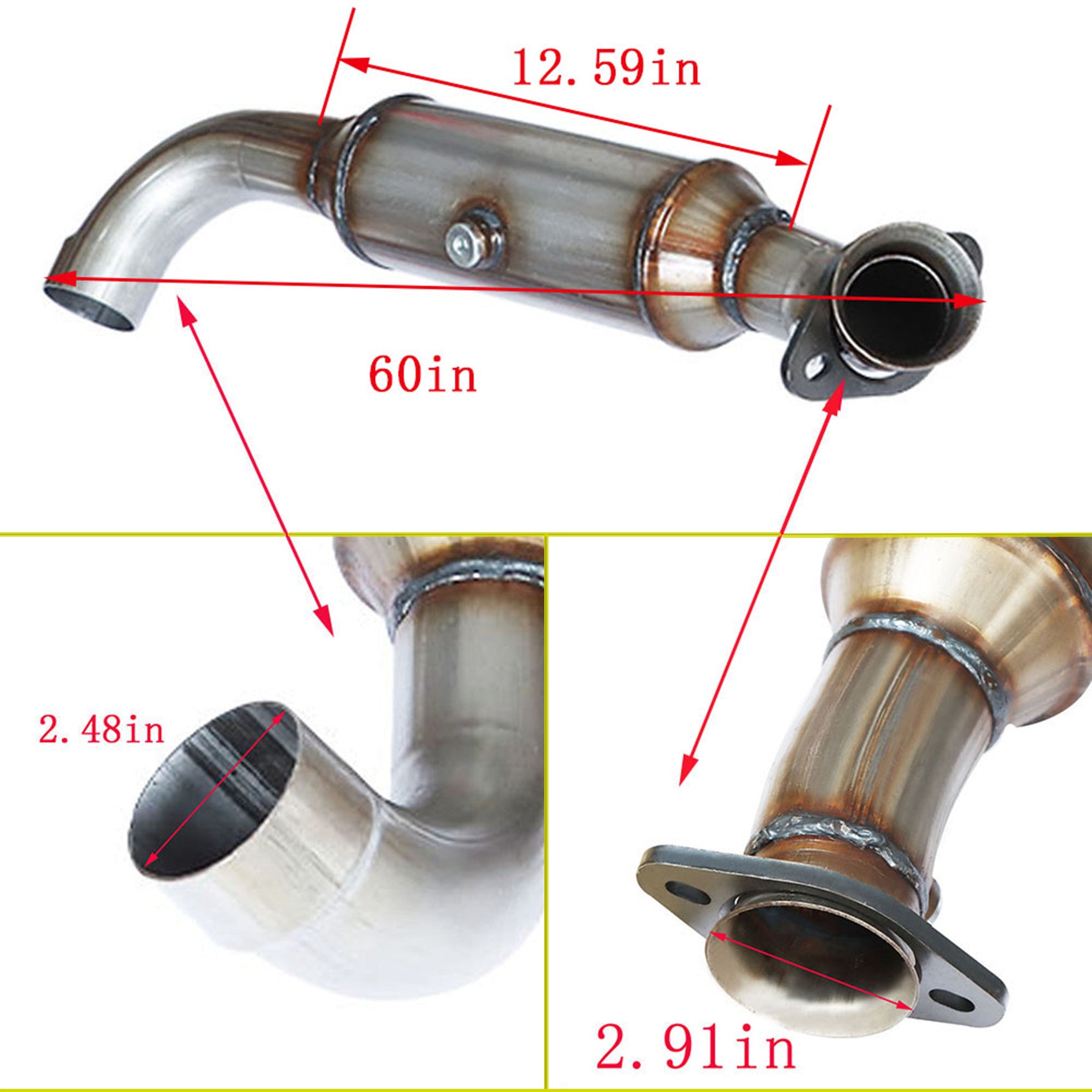 labwork Catalytic Converter Passenger& Driver Side For 2011-14 Ford F-150 5.0 V8 Lab Work Auto
